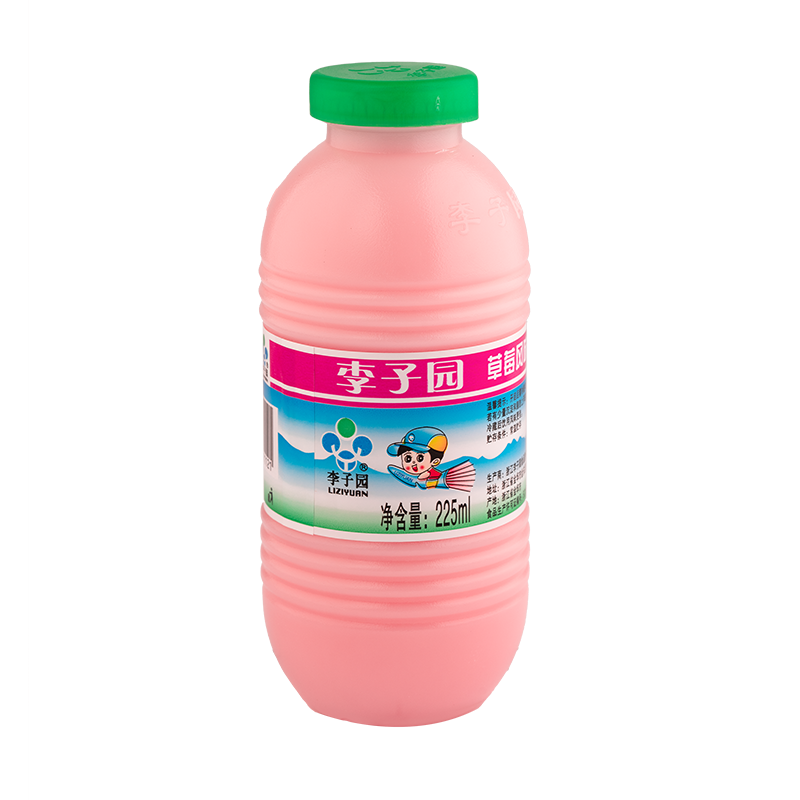 草莓风味乳饮料，单瓶净含量225ml