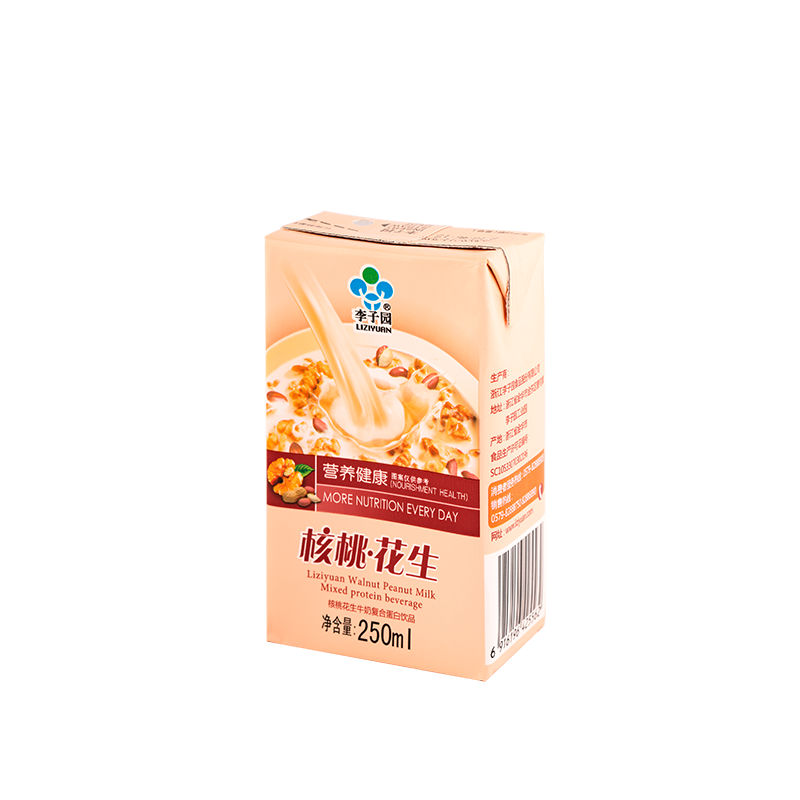 核桃花生牛奶复合蛋白饮品，单瓶净含量250ml